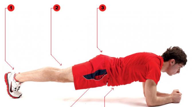 How to stand in a plank on your elbows correctly and what results will it give?