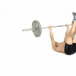 Exercises with a barbell plate: training in the gym Abdominal exercises with a barbell plate